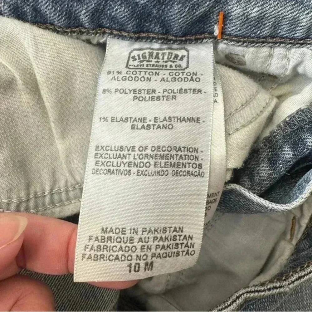 Levi's Signature Jeans Modern Bootcut Womens Size 10 Mid Rise Blue Stretch‎
